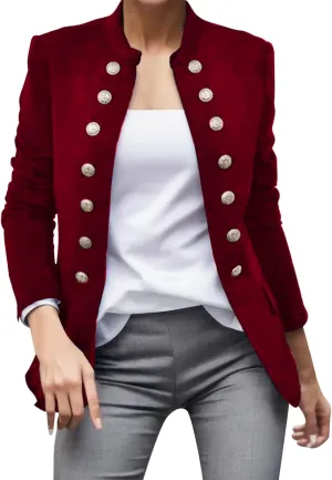 2023 Suit Jackets for Women Trendy Casual Blazers Long Sleeve Petite Casual Work Suit Coat Fall Winter Open Front Outerwear