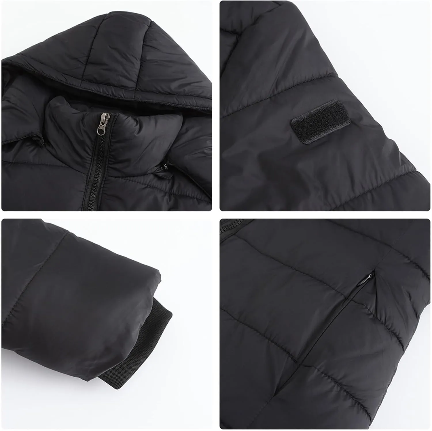 2023 Womens Packable Puffer Coat Trendy Windproof Lightweight Down Jacket Winter Warm Long Puffer Coat with Detachable Hood
