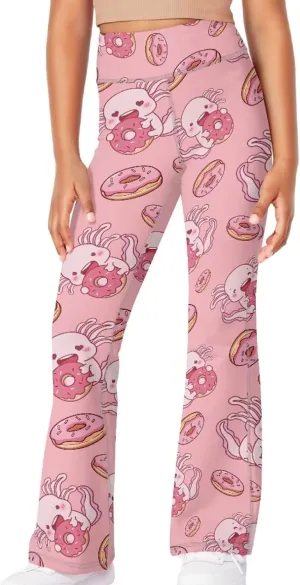 5-14 Bell Bottoms for Girls Cute Yoga Pants for Girls Flare Leggings Kid