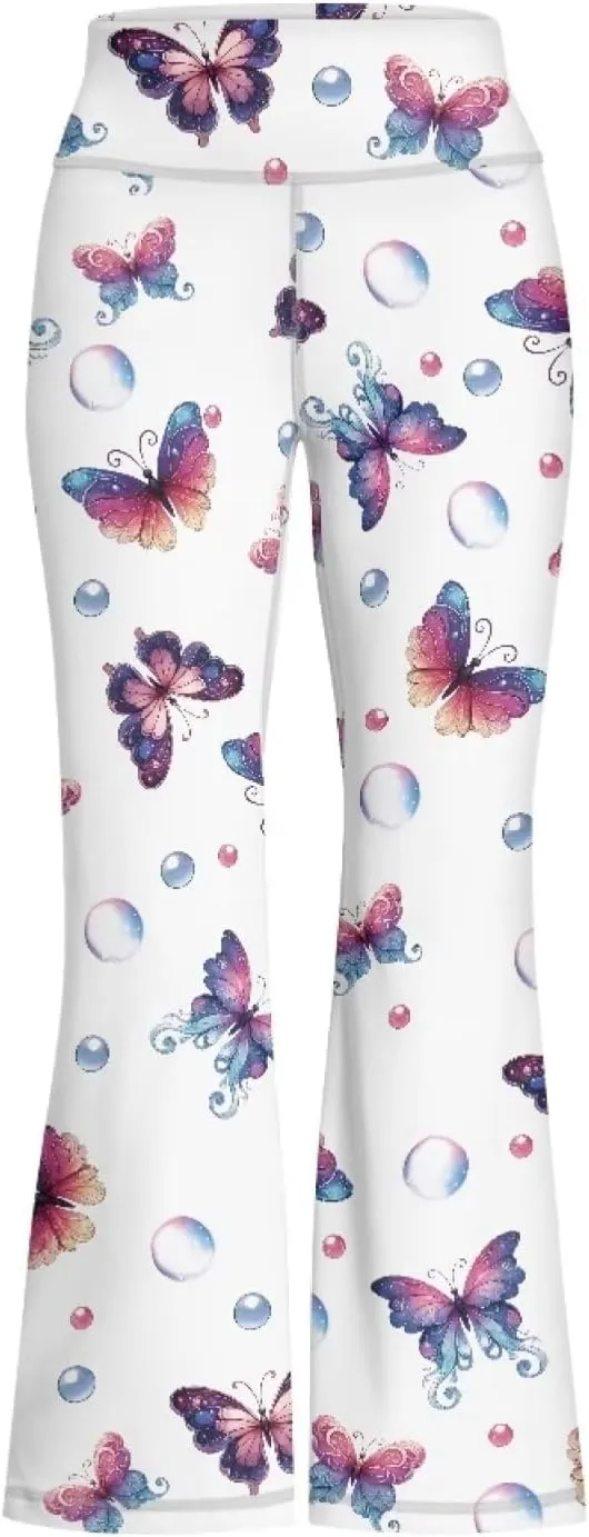 5-14 Bell Bottoms for Girls Cute Yoga Pants for Girls Flare Leggings Kid