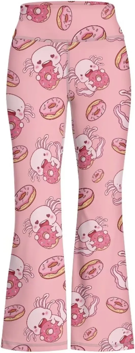 5-14 Bell Bottoms for Girls Cute Yoga Pants for Girls Flare Leggings Kid