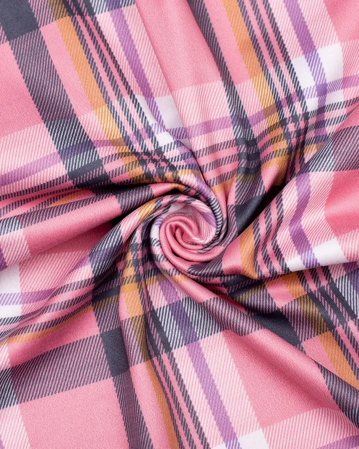 Alimens & Gentle Womens Pajama Pants Plaid Stretch Comfy Lounge Pants Drawstring Sleep Bottoms with Pockets