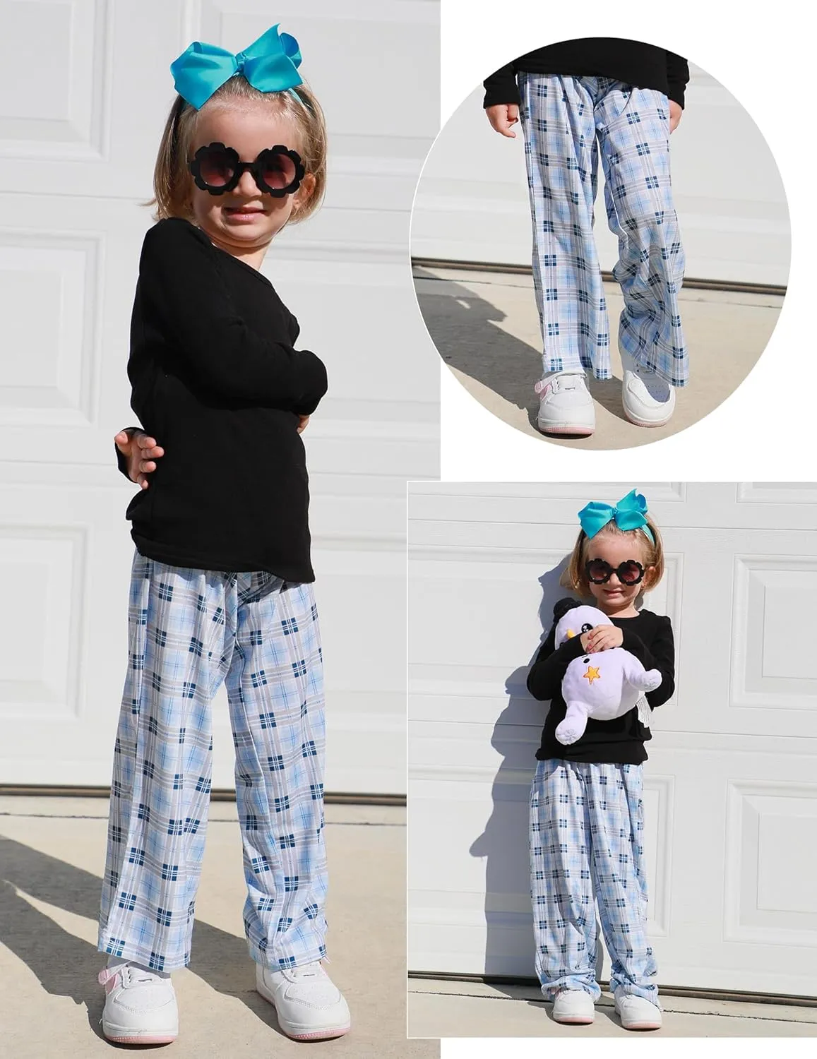 Arshiner Boys Pajama Pants Long Sleep Plaid Pants Soft Lounge Pj Bottoms with Pockets