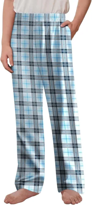 Arshiner Boys Pajama Pants Long Sleep Plaid Pants Soft Lounge Pj Bottoms with Pockets