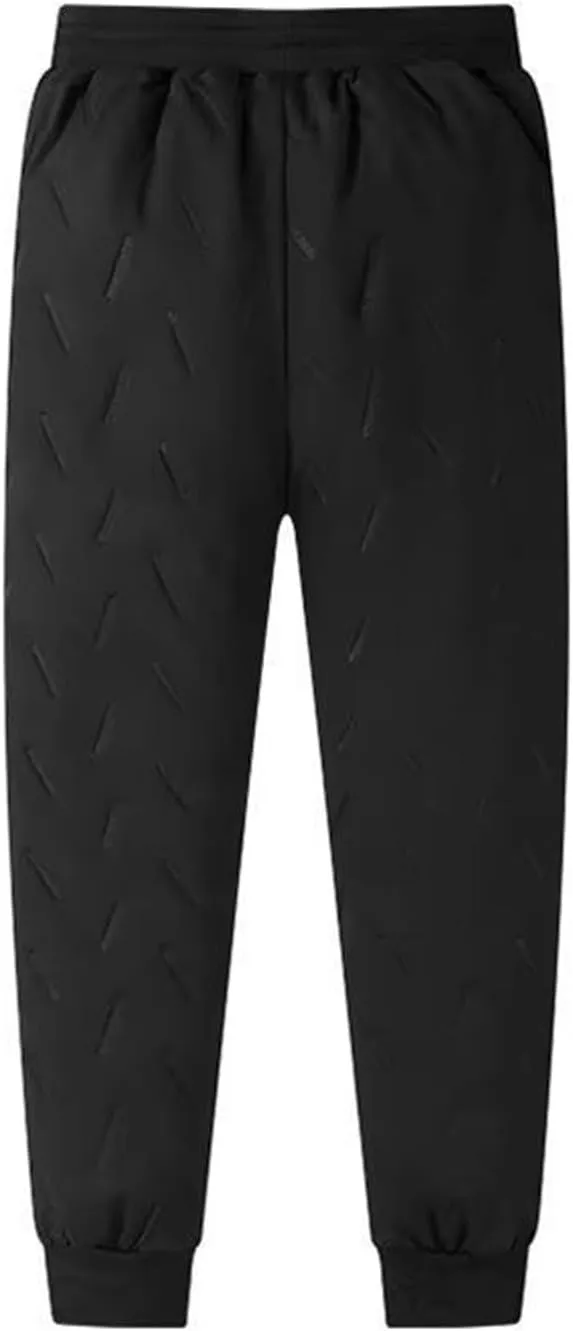 AYGJKIE Men's Jogging Trousers, Winter Fleece Lined Training Trousers, Warm Fleece Plush Lined Jogger Trousers, Sweatpants