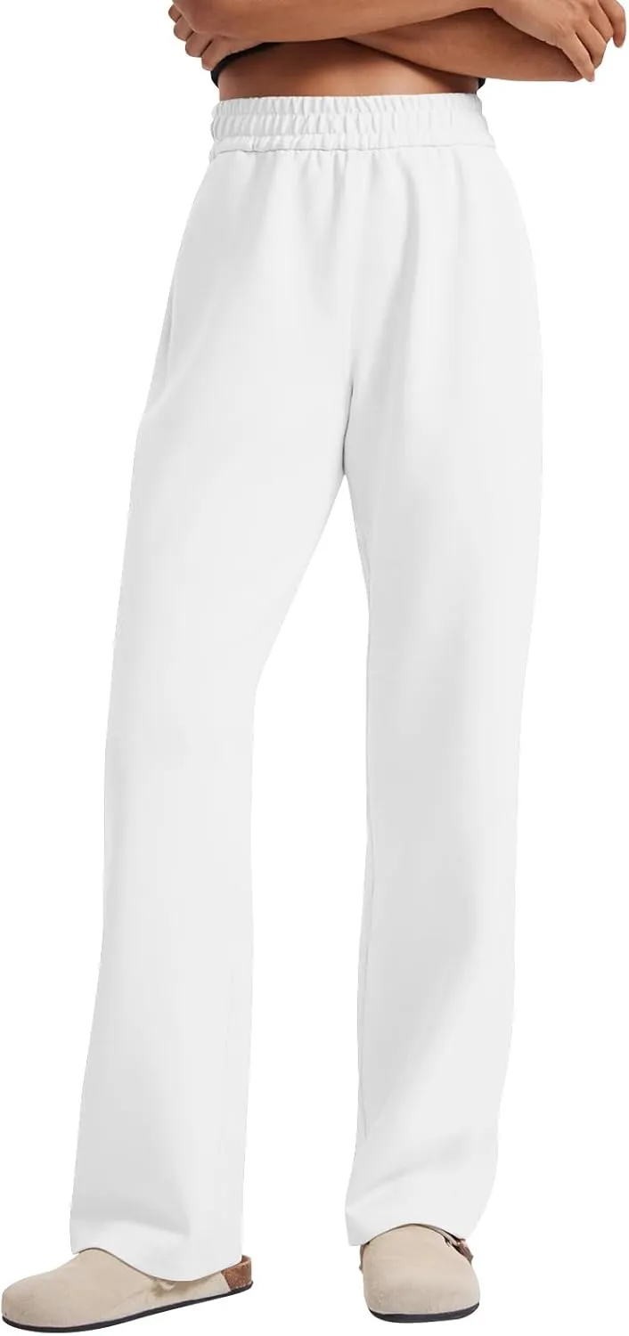 Baggy Sweat Pants for Women Y2k High Waisted Lounge Pants Casual Loose Petite Pants Elastic Waist Wide Leg Pants