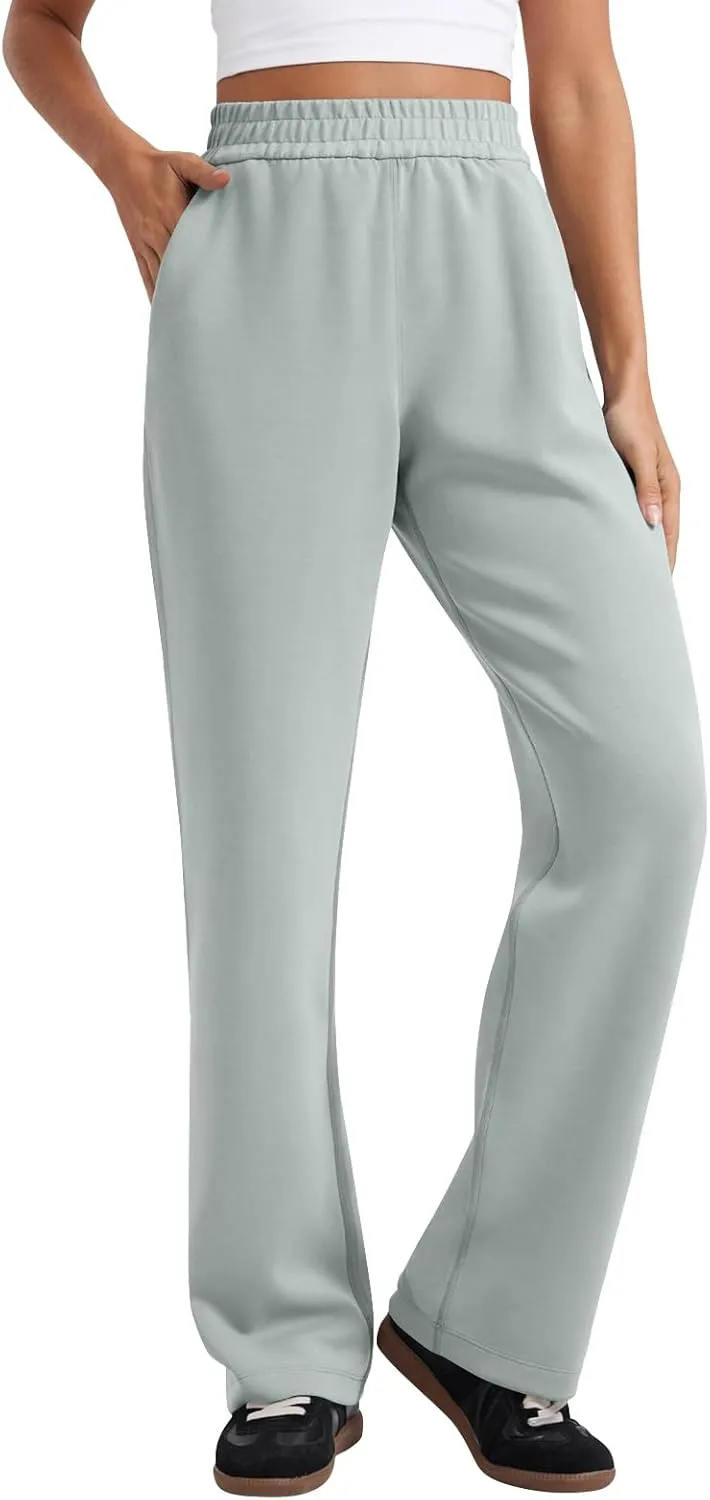 Baggy Sweat Pants for Women Y2k High Waisted Lounge Pants Casual Loose Petite Pants Elastic Waist Wide Leg Pants