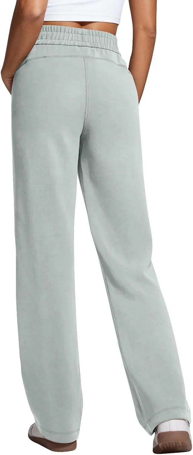 Baggy Sweat Pants for Women Y2k High Waisted Lounge Pants Casual Loose Petite Pants Elastic Waist Wide Leg Pants