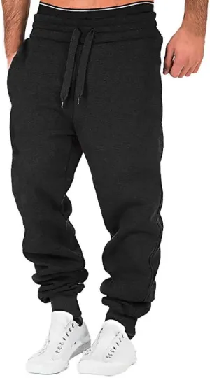 Big and Tall Cargo Pants for Men Sweatpants for Men Pockets Rope Loose Sweatpant Cargo Pants for Men Straight Elastic