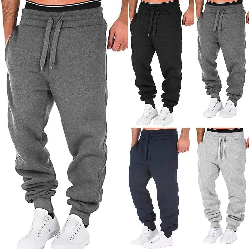 Big and Tall Cargo Pants for Men Sweatpants for Men Pockets Rope Loose Sweatpant Cargo Pants for Men Straight Elastic