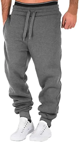 Big and Tall Cargo Pants for Men Sweatpants for Men Pockets Rope Loose Sweatpant Cargo Pants for Men Straight Elastic