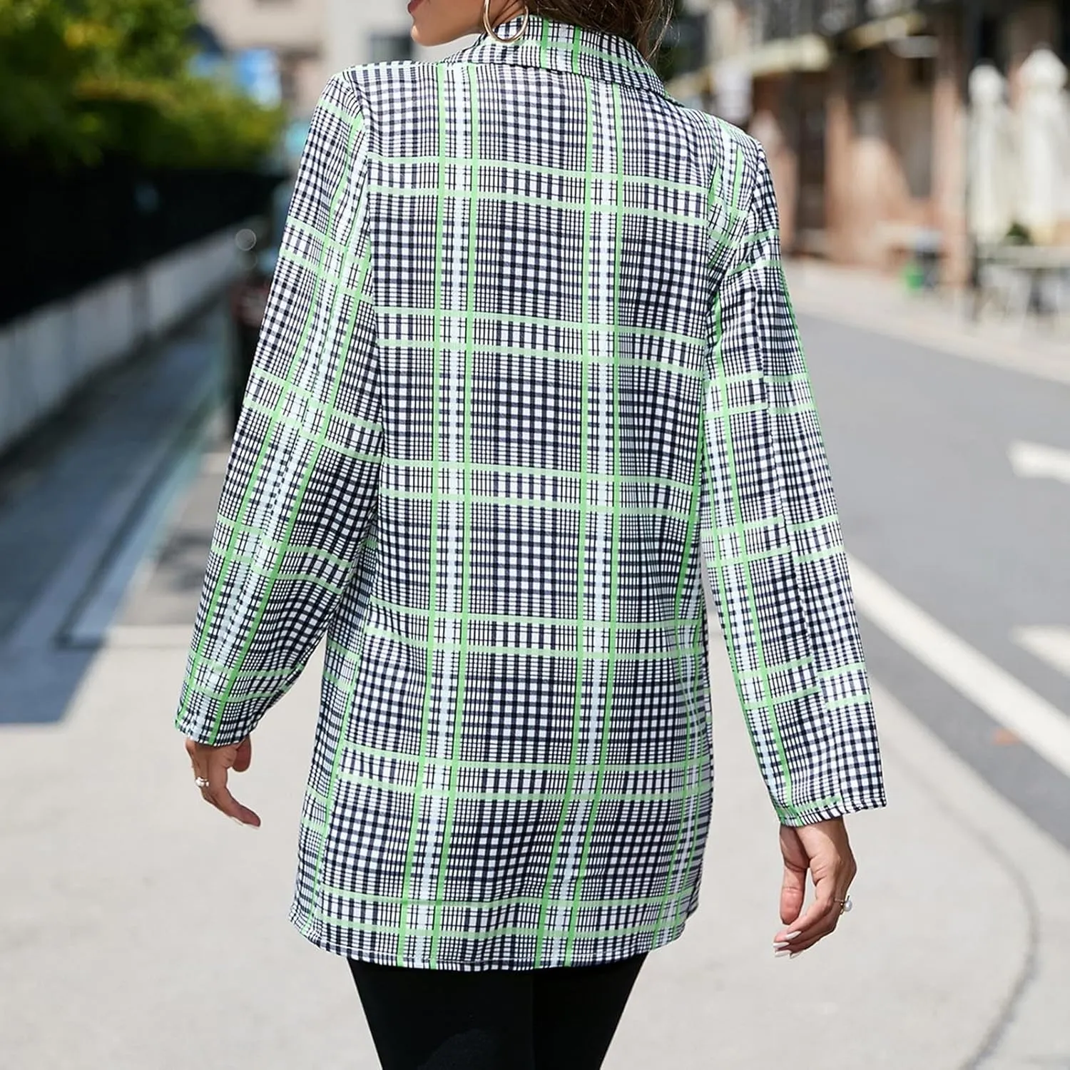 Blazer Jackets for Women Dressy Casual Long Sleeve Work Office Suit Jackets Open Front Double Breasted Lapel Jackets