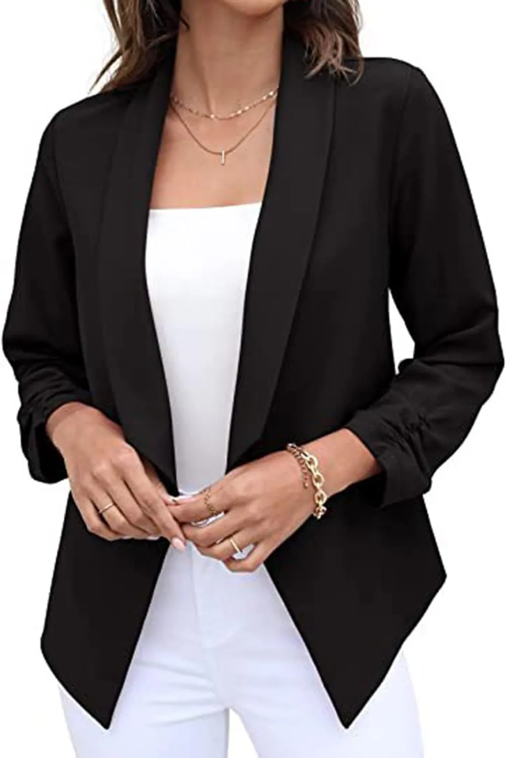 Boucle Jackets for Women Office Women Jackets Cropped Dressy Lightweight Cardigan Loose Fit Oversized Jackets