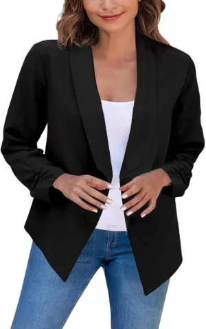 Boucle Jackets for Women Office Women Jackets Cropped Dressy Lightweight Cardigan Loose Fit Oversized Jackets
