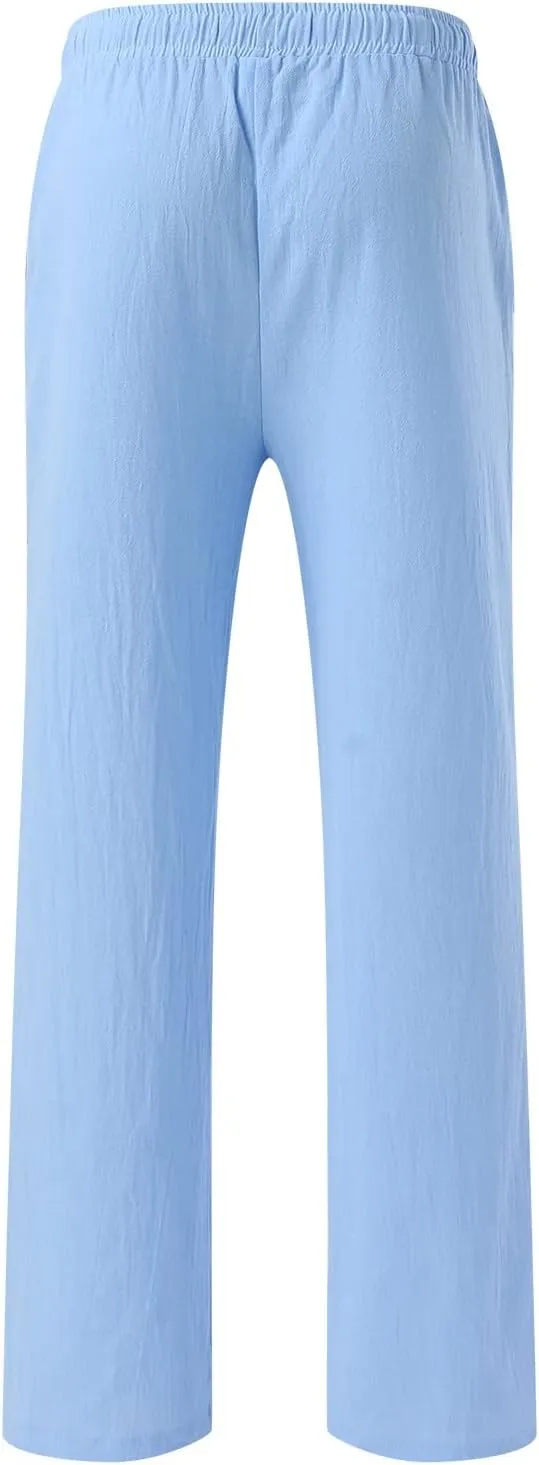 Cargo Pants for Men Big and Tall, Chino Jogger Pants Sweatpants for Men Pants Casual Rope Loose Heavyweight Fit Cargo