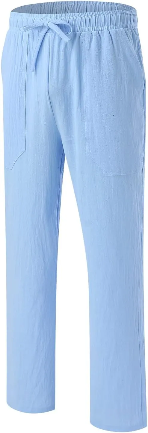 Cargo Pants for Men Big and Tall, Chino Jogger Pants Sweatpants for Men Pants Casual Rope Loose Heavyweight Fit Cargo