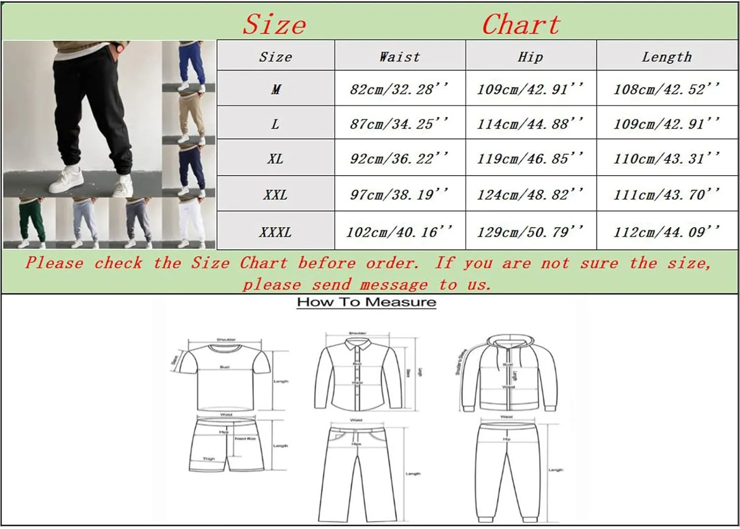 Cargo Pants for Men Big and Tall Pants Elastic Waist Sweatpants for Men Casual Long Trousers Light Jogger Pants Men's