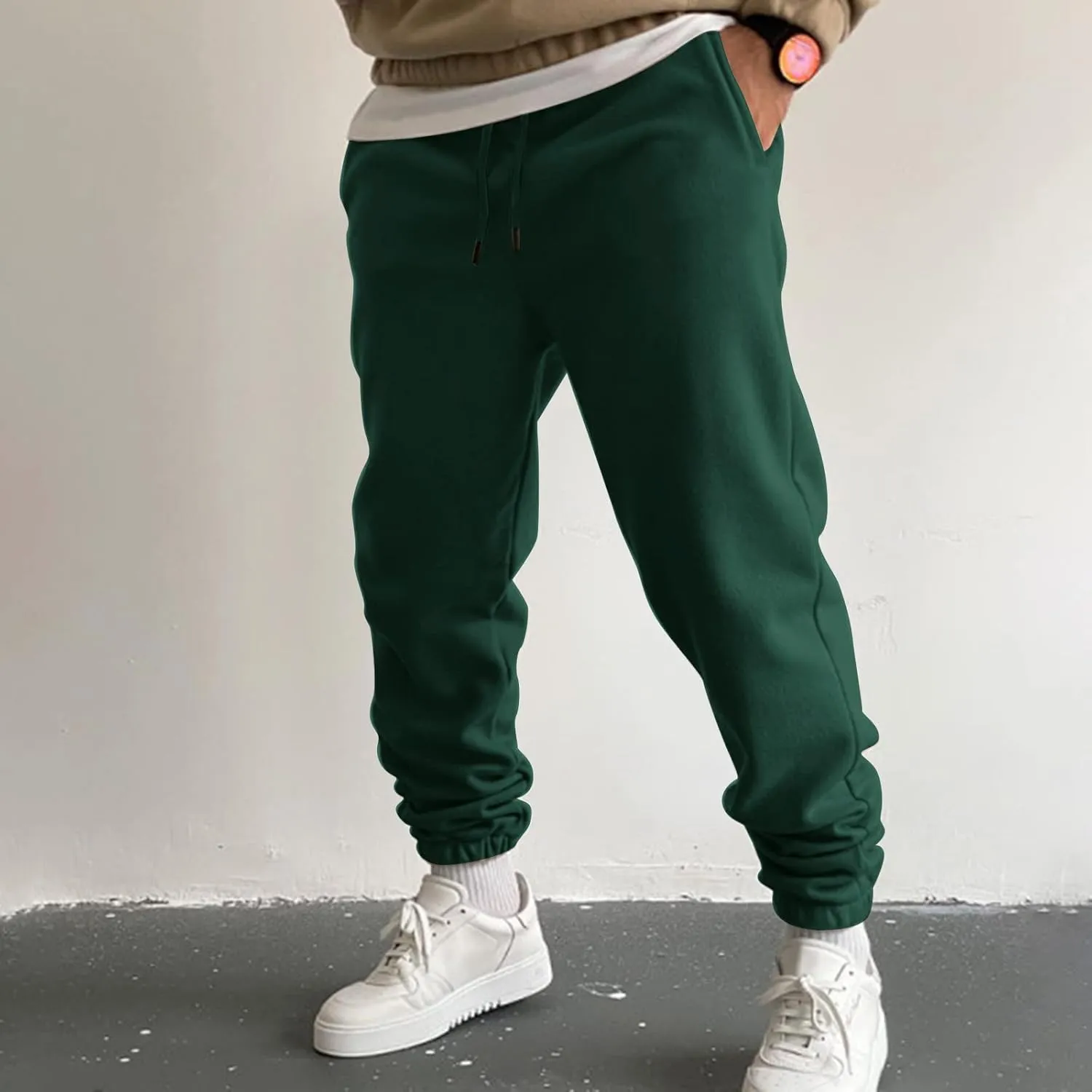Cargo Pants for Men Big and Tall Pants Elastic Waist Sweatpants for Men Casual Long Trousers Light Jogger Pants Men's