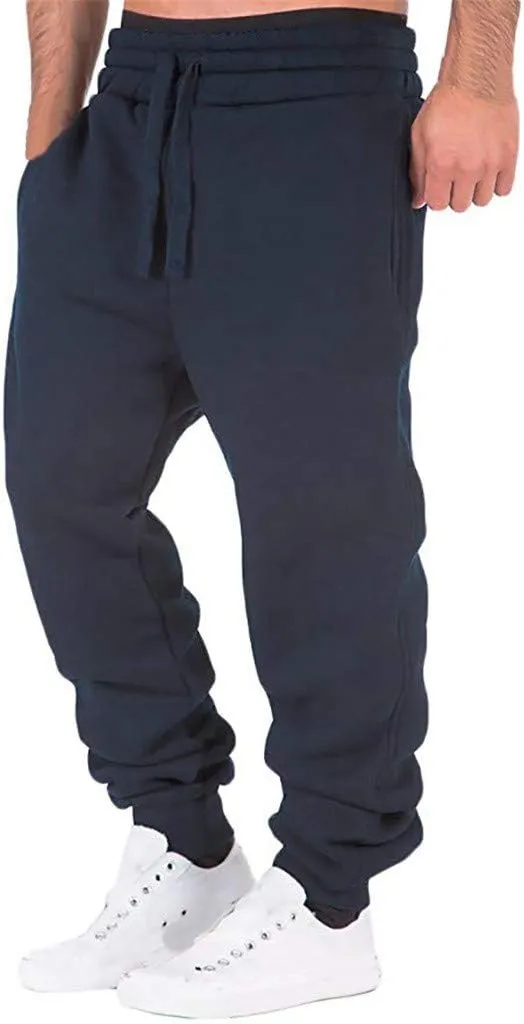 Cargo Pants for Men Relaxed Fit Athletic Pants Traning Track Pants Joggers Mens Sweatpants Casual Wide Leg Drawstring