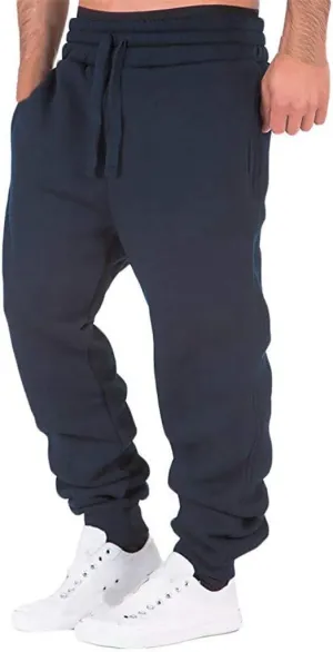 Cargo Pants for Men Relaxed Fit Athletic Pants Traning Track Pants Joggers Mens Sweatpants Casual Wide Leg Drawstring