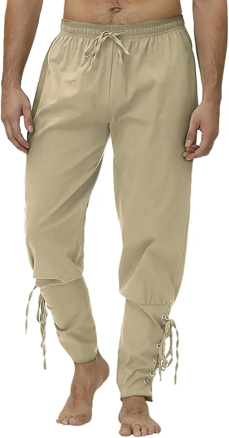 Cargo Pants for Men Relaxed Fit Fleece Cargo Sweatpants Open Bottom Straight Leg Casual Loose Athletic Jogger Pants