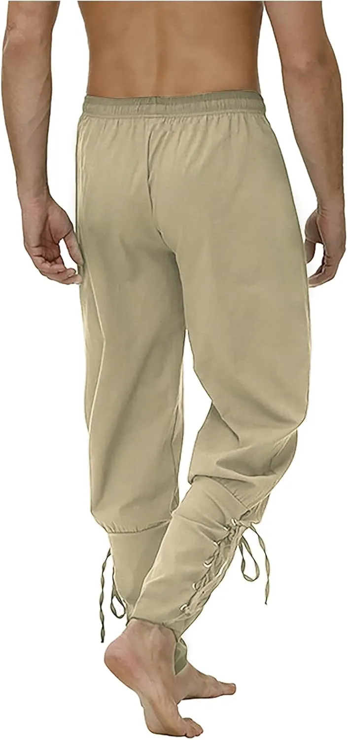 Cargo Pants for Men Relaxed Fit Fleece Cargo Sweatpants Open Bottom Straight Leg Casual Loose Athletic Jogger Pants