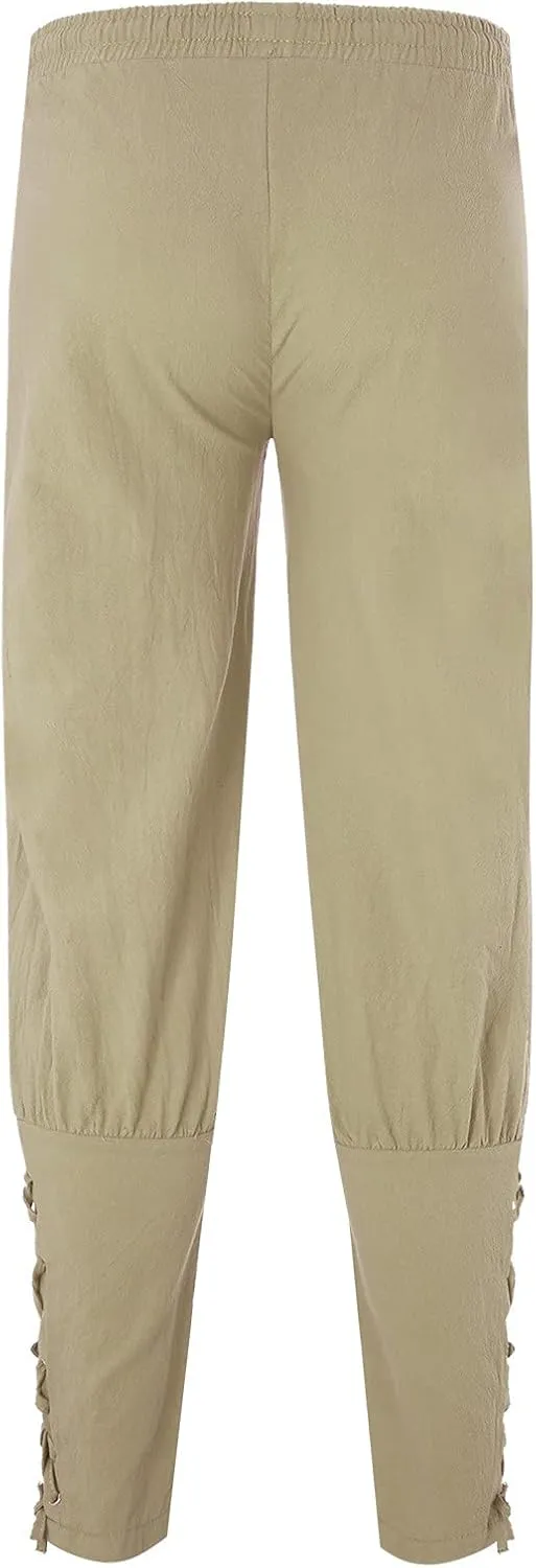 Cargo Pants for Men Relaxed Fit Fleece Cargo Sweatpants Open Bottom Straight Leg Casual Loose Athletic Jogger Pants