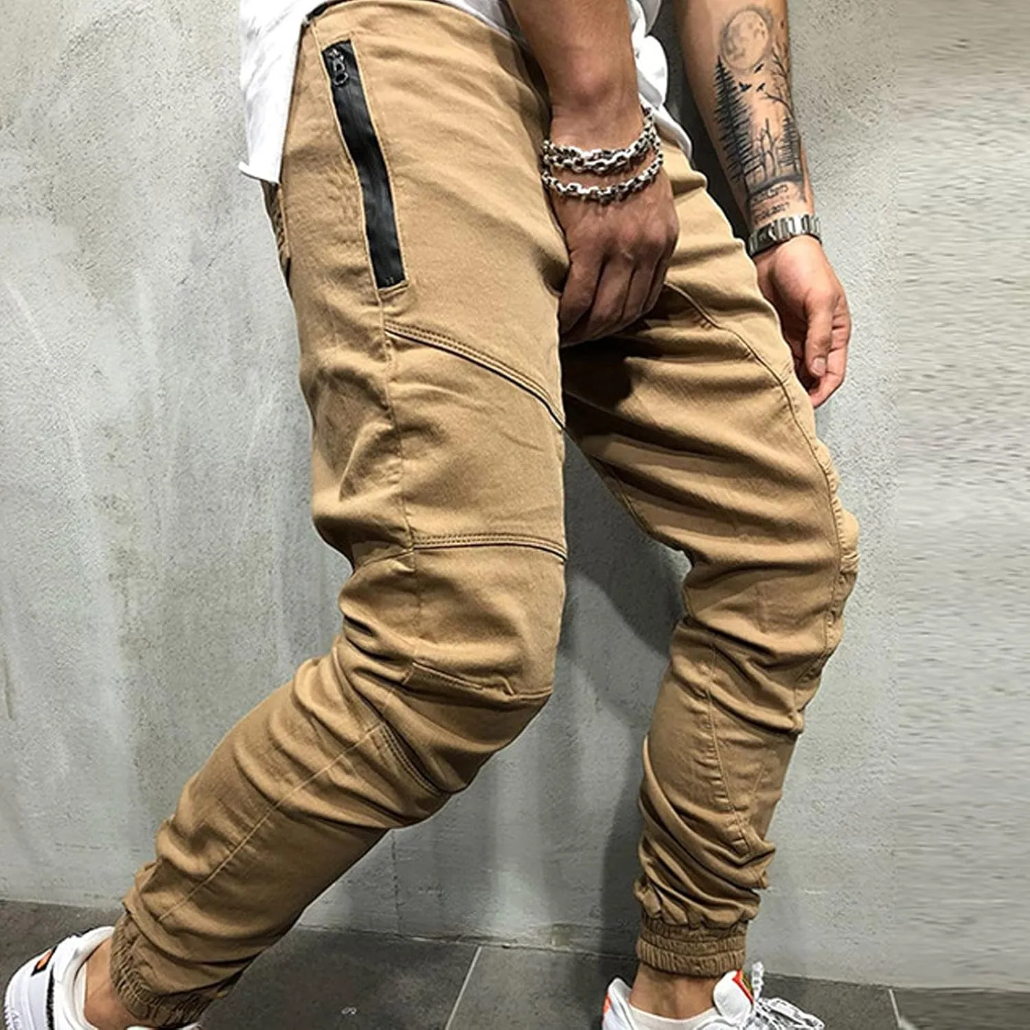 Cargo Pants for Men Relaxed Fit Trousers Casual Outdoor Joggers Lightweight Sweatpants for Men Jogging Cargo Pants