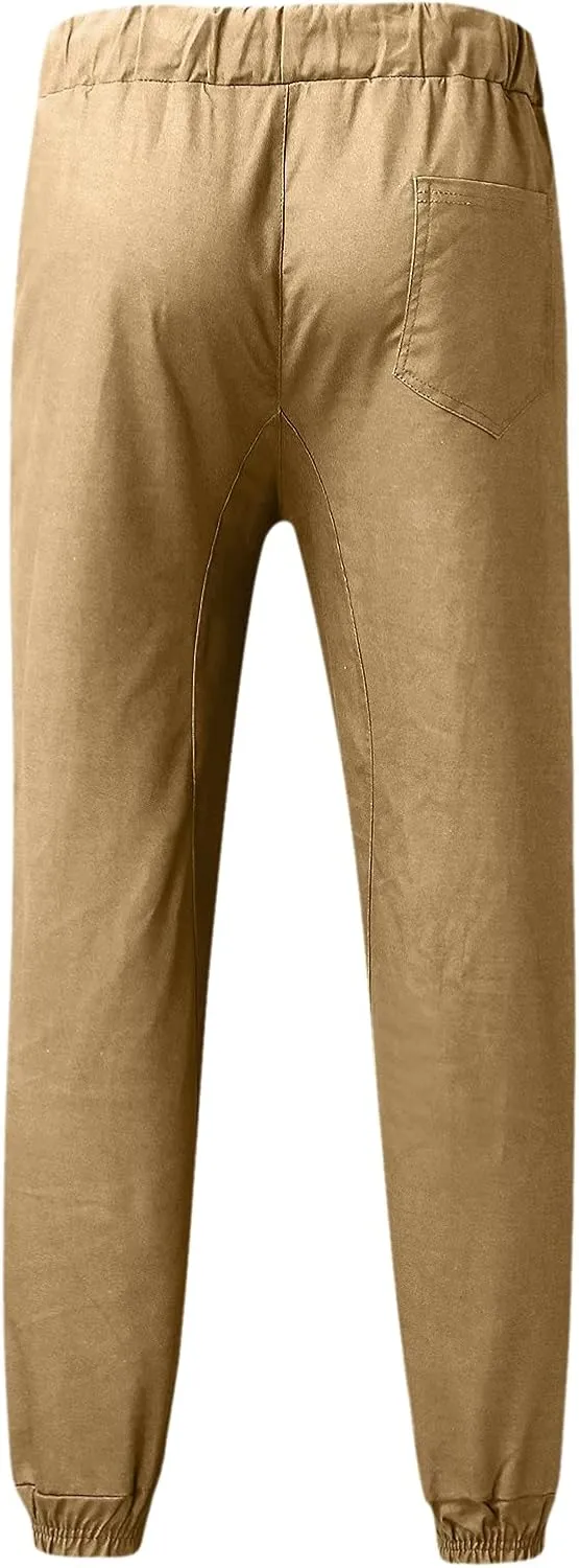 Cargo Pants for Men Relaxed Fit Trousers Casual Outdoor Joggers Lightweight Sweatpants for Men Jogging Cargo Pants