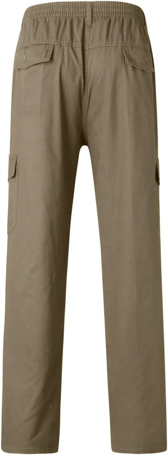 Cargo Sweatpants for Men Big and Tall Cargo Pants Cotton Sweatpants Fashion Joggers Sports Long Pants Trousers Men's