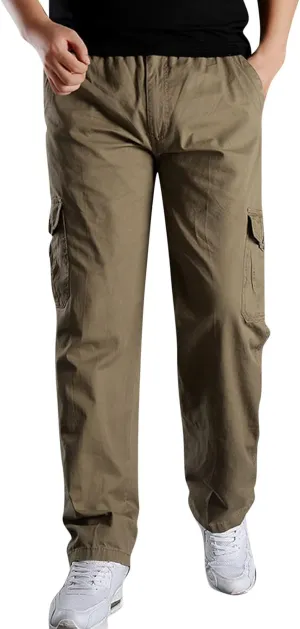 Cargo Sweatpants for Men Big and Tall Cargo Pants Cotton Sweatpants Fashion Joggers Sports Long Pants Trousers Men's