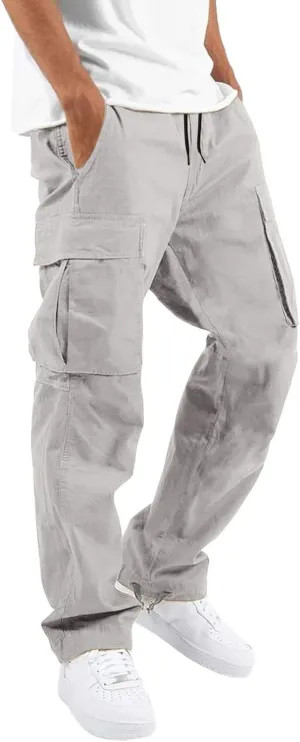 Cargo Sweatpants for Men Big and Tall Mens Fashion Cargo Pants Athletic Joggers Pants Chino Trousers Mens Sweatpants