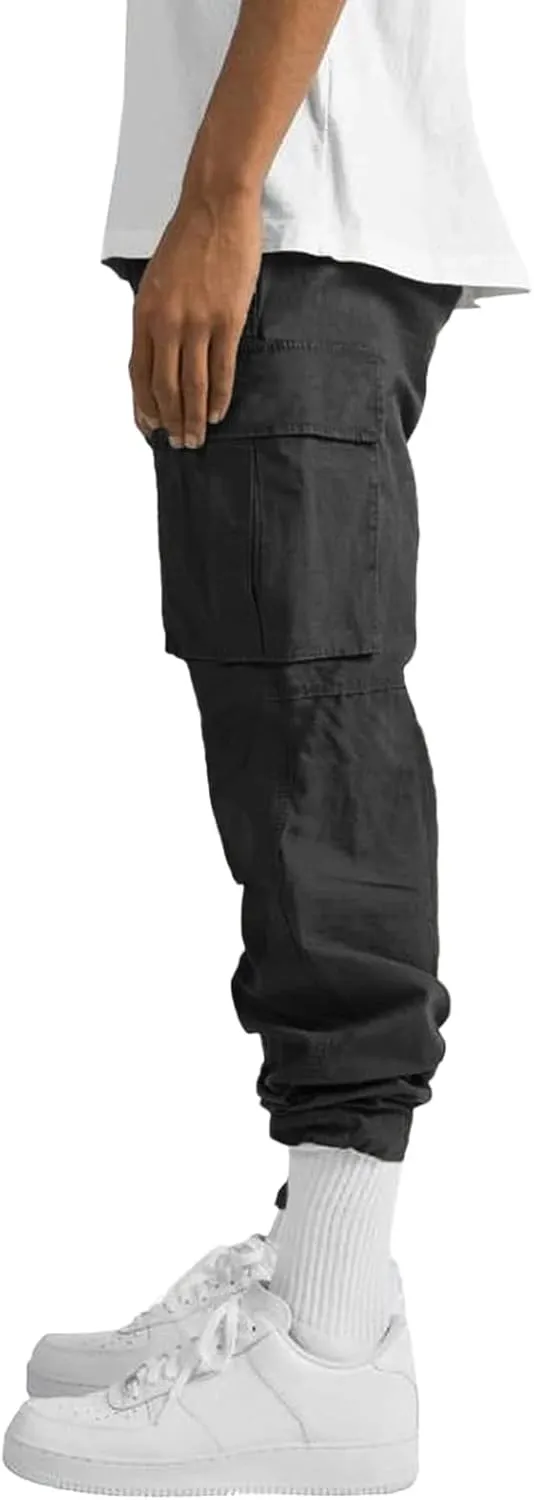 Cargo Sweatpants for Men Big and Tall Pants for Running Sweatpants Hiking Mens Sweatpants Casual Cotton Chinos Cargo
