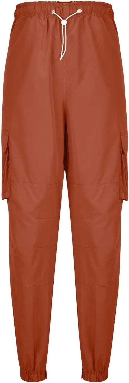 Cargo Trousers for Men Workout Sports Pant Men's Cargo Pants Elastic Waist Joggers Solid Casual Multi Pockets Outdoor