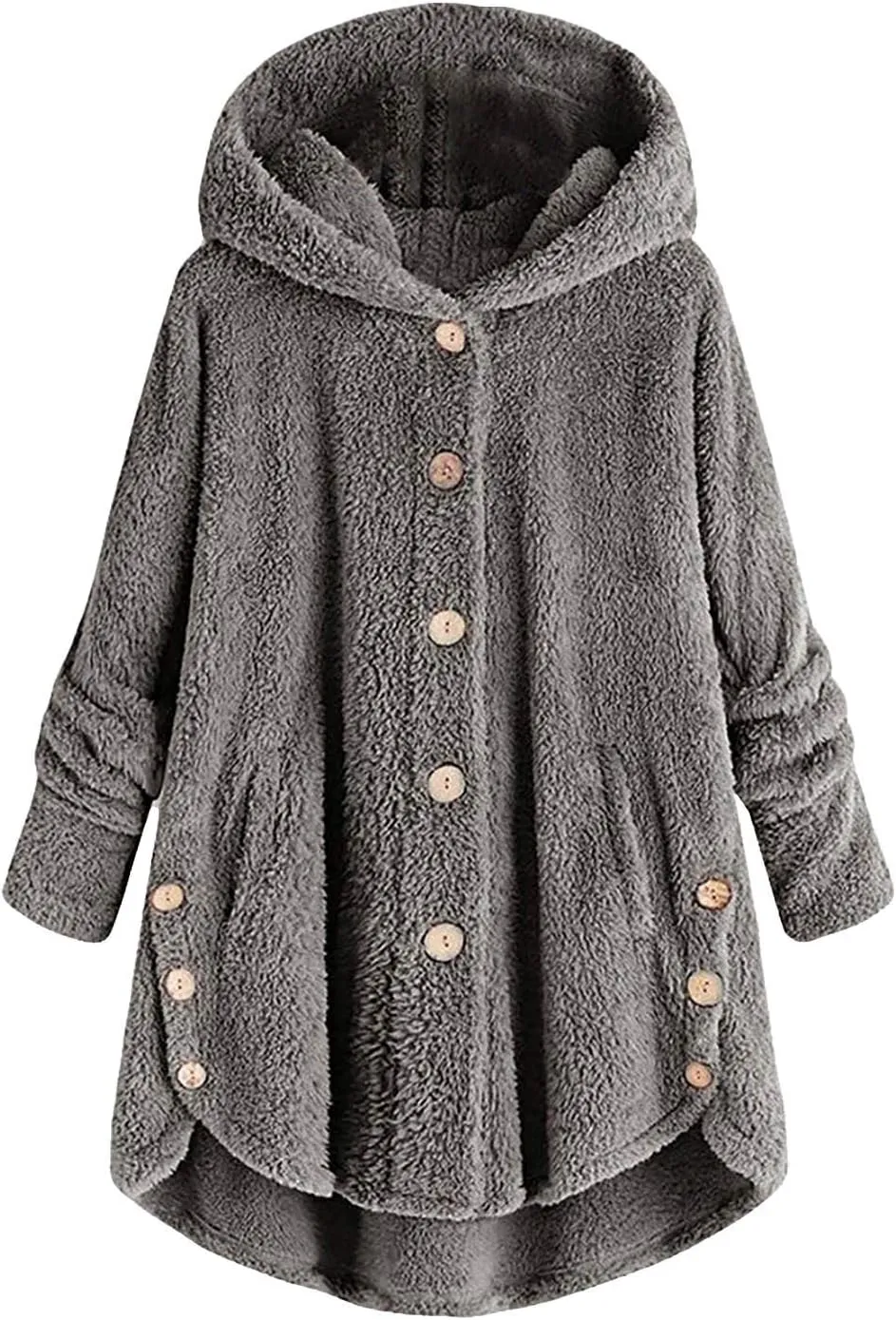 Ceboyel Womens Fuzzy Fleece Jackets Sherpa Winter Coats Cardigan Button Down Teddy Coat Hoodie Trendy Warm Loungewear 2023