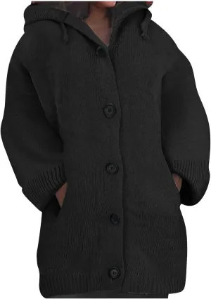 ChicCrate Womens Sweaters Open Front Cardigan Button Down Long Sleeve Shirt Cable Knit Chunky Tops Warm Winter Coats Outwears