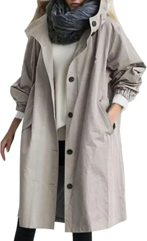 cooki Winter Coats for Women 2023 Trendy Wool Coat Women Winter Fleece Jackets Long Trench Coats Lapel Button Down Peacoat