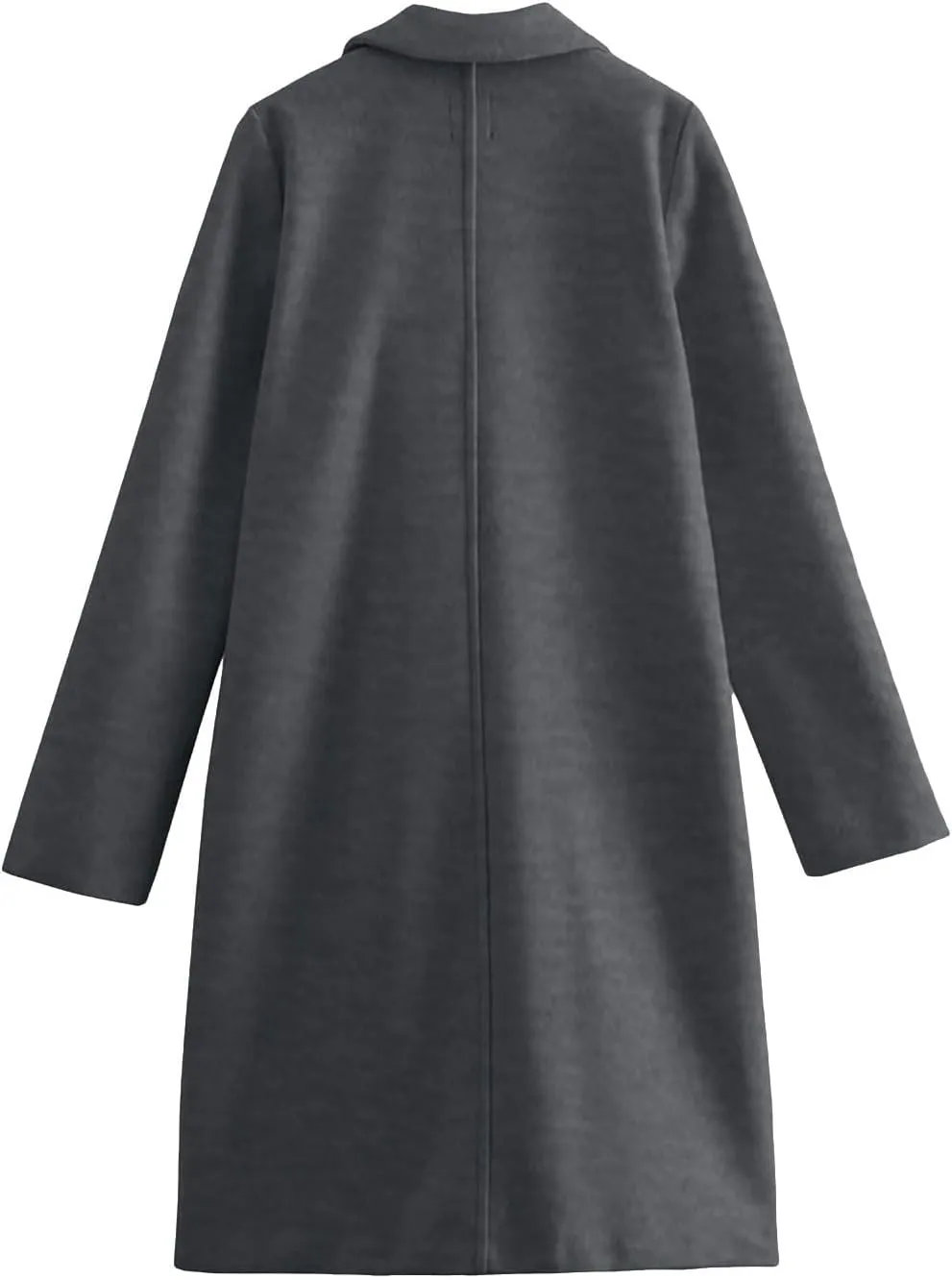 cooki Winter Coats for Women Long Warm Open Front Lapel Cardigan Jackets Womens Casual Wool Blend Trench Coats Pea Coats