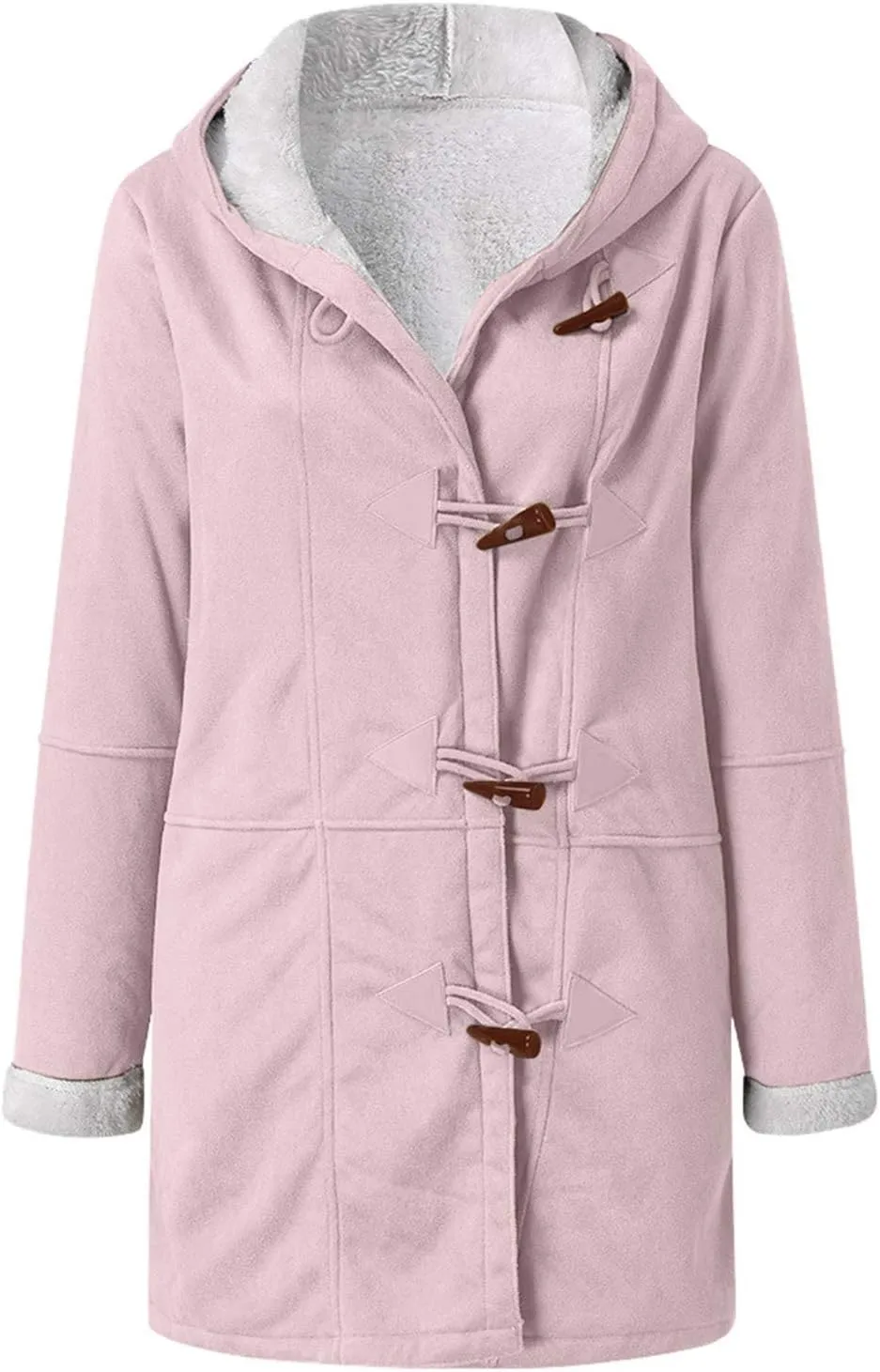 cooki womens winter coats Fleece Lined Coats Sherpa Jackets Fuzzy Fleece Coats Oversized Long Thicken Vintage Warm Outerwear