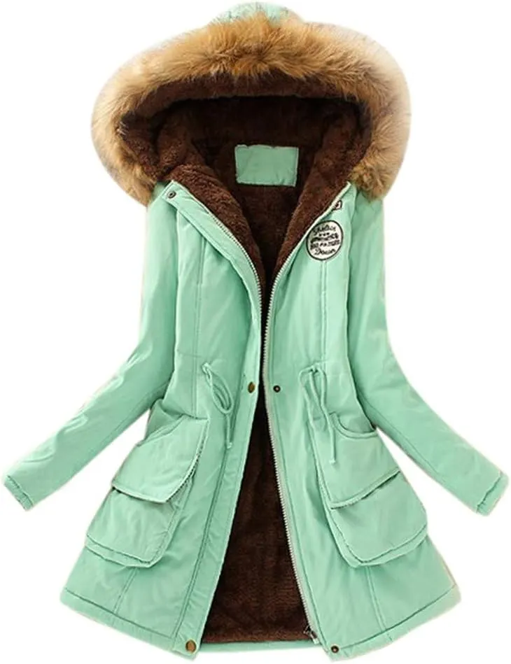 COTECRAM Winter Coats for Women Warm Faux Fur Coat Fashion Cropped Puffer Jackets for Evening Dresses Formal Fuzzy Cardigans