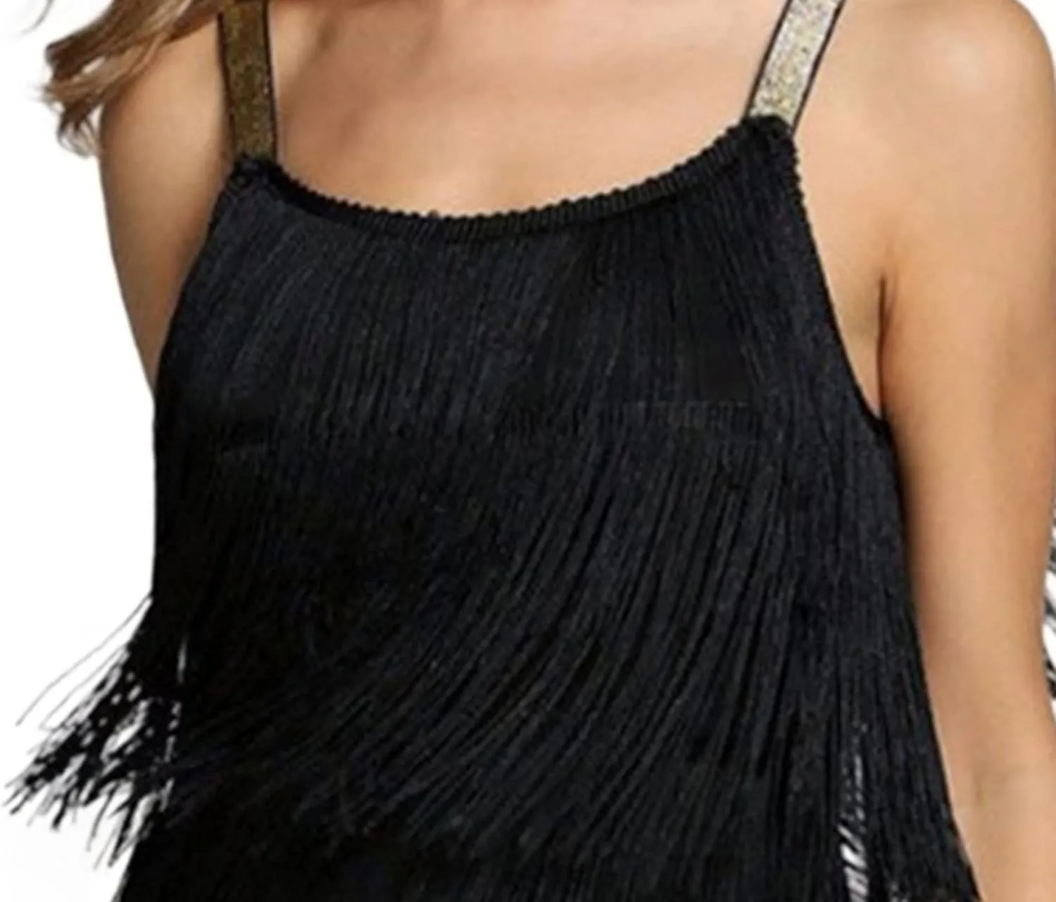 ECDAHICC Womens Dresses Flapper Dresses 20s Gatsby with All-Over Fringe Mini Dresses
