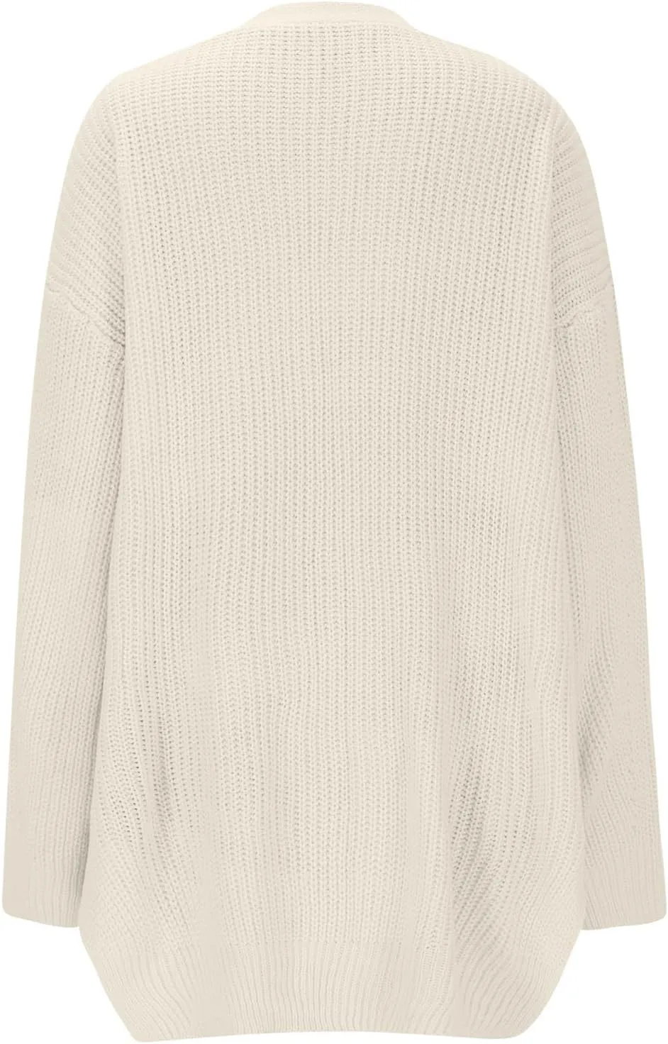 Fall Sweaters V Neck Solid Color Oversized Cardigans for Women Soft Baggy Fall Chunky Knit Cardigans Dressy Casual