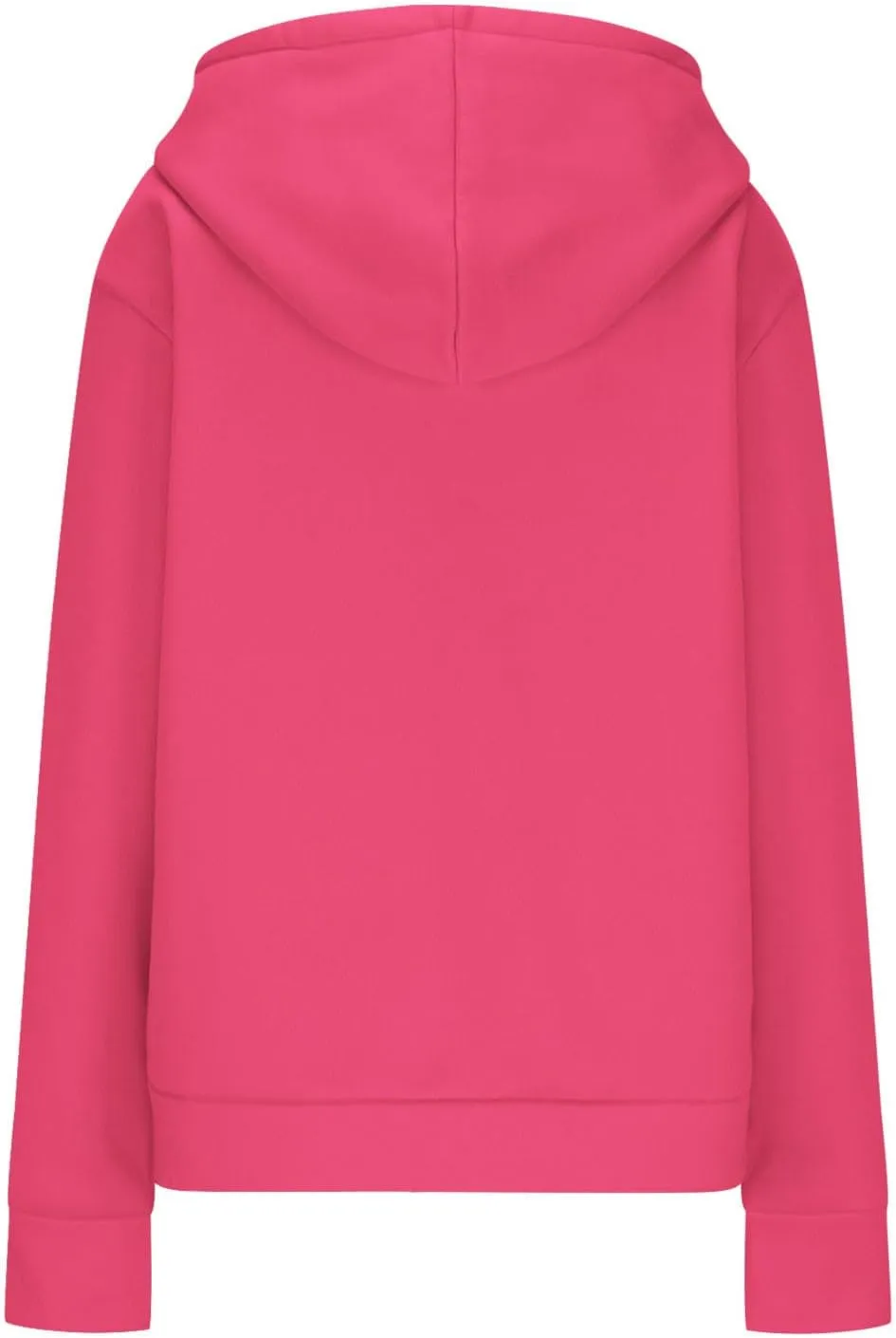 Fall Winter Hooded Jacket for Women Casual Long Sleeve Drawstring Coats with Pocket Trendy Zipper Thumb Hole Jacket
