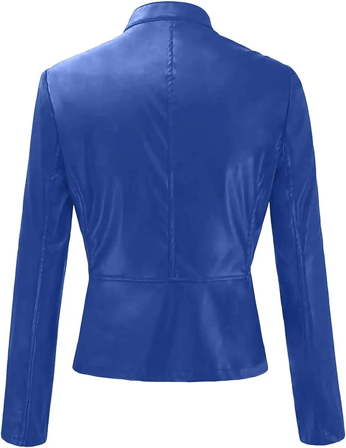 Faux Leather Jacket for Women 2025 Trendy Lightweight Coat Zipper Long Sleeve Outerwear Plus Size Casual Jacket