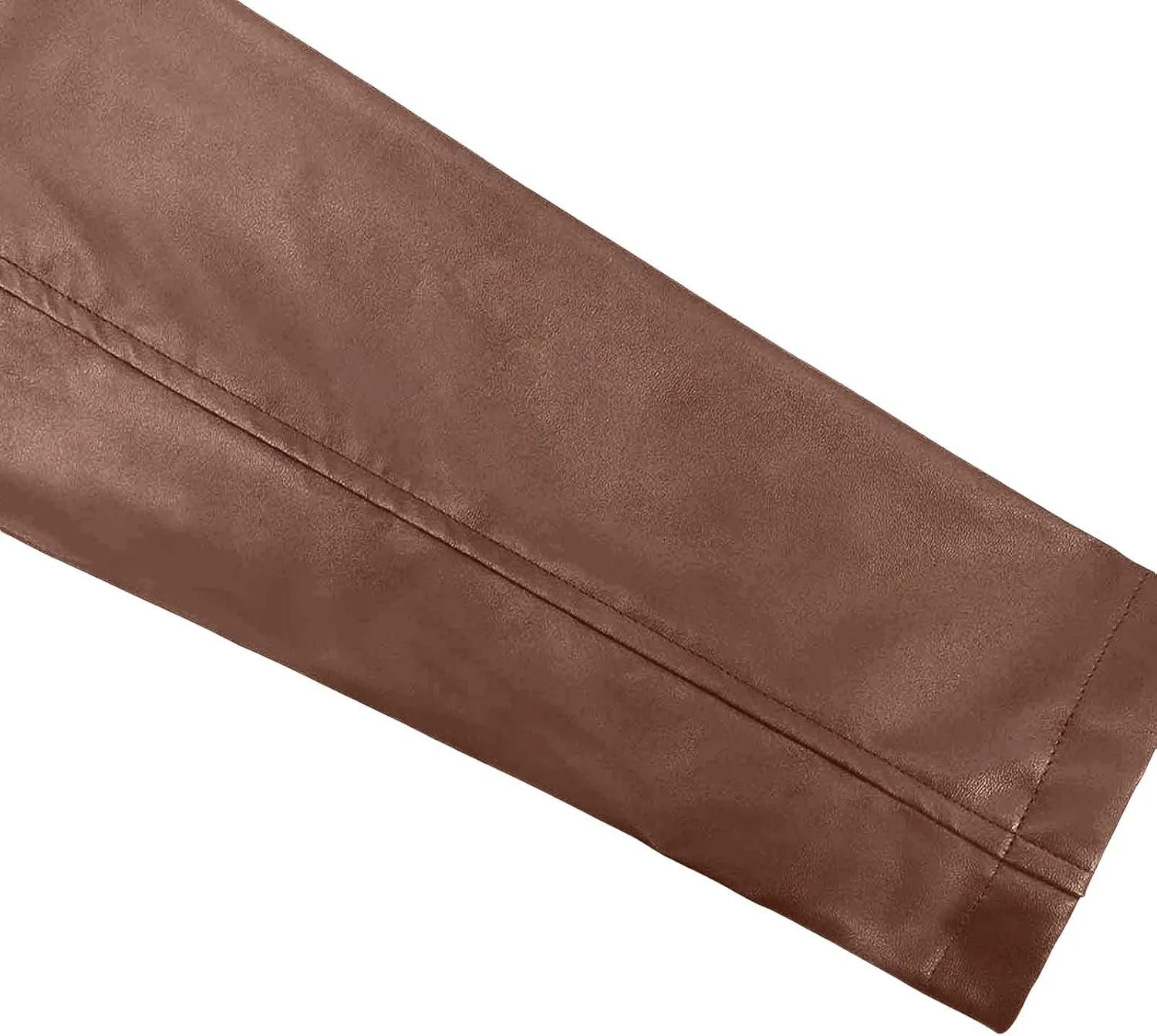 Faux Leather Jacket for Women 2025 Trendy Lightweight Coat Zipper Long Sleeve Outerwear Plus Size Casual Jacket