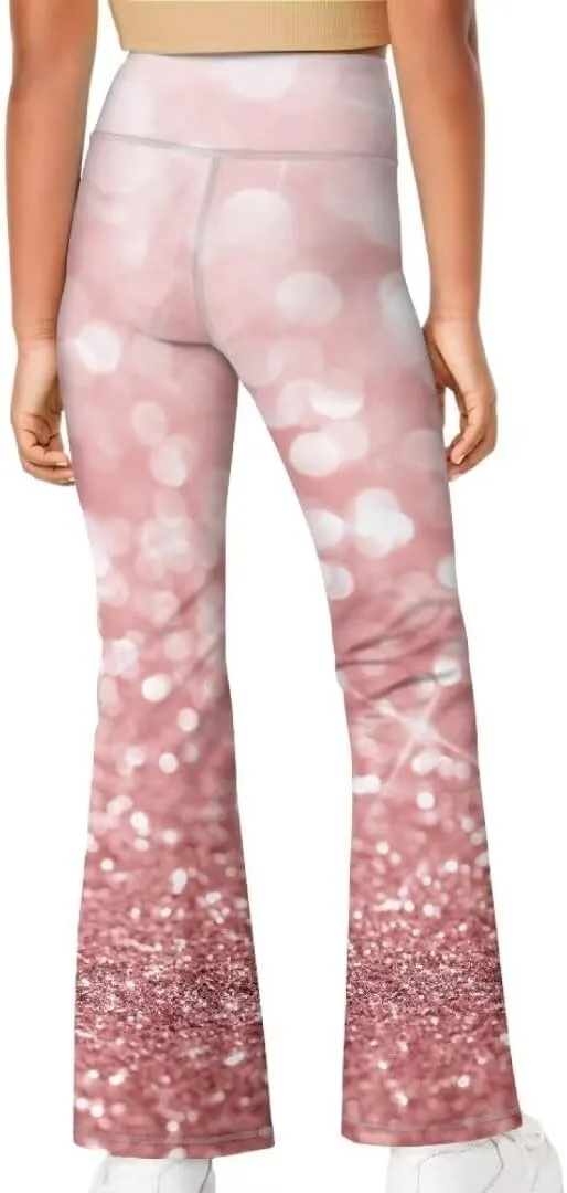 Girls Flare Leggings 5-14T Cute Bell Bottoms for Girl Yoga Pants for Gym