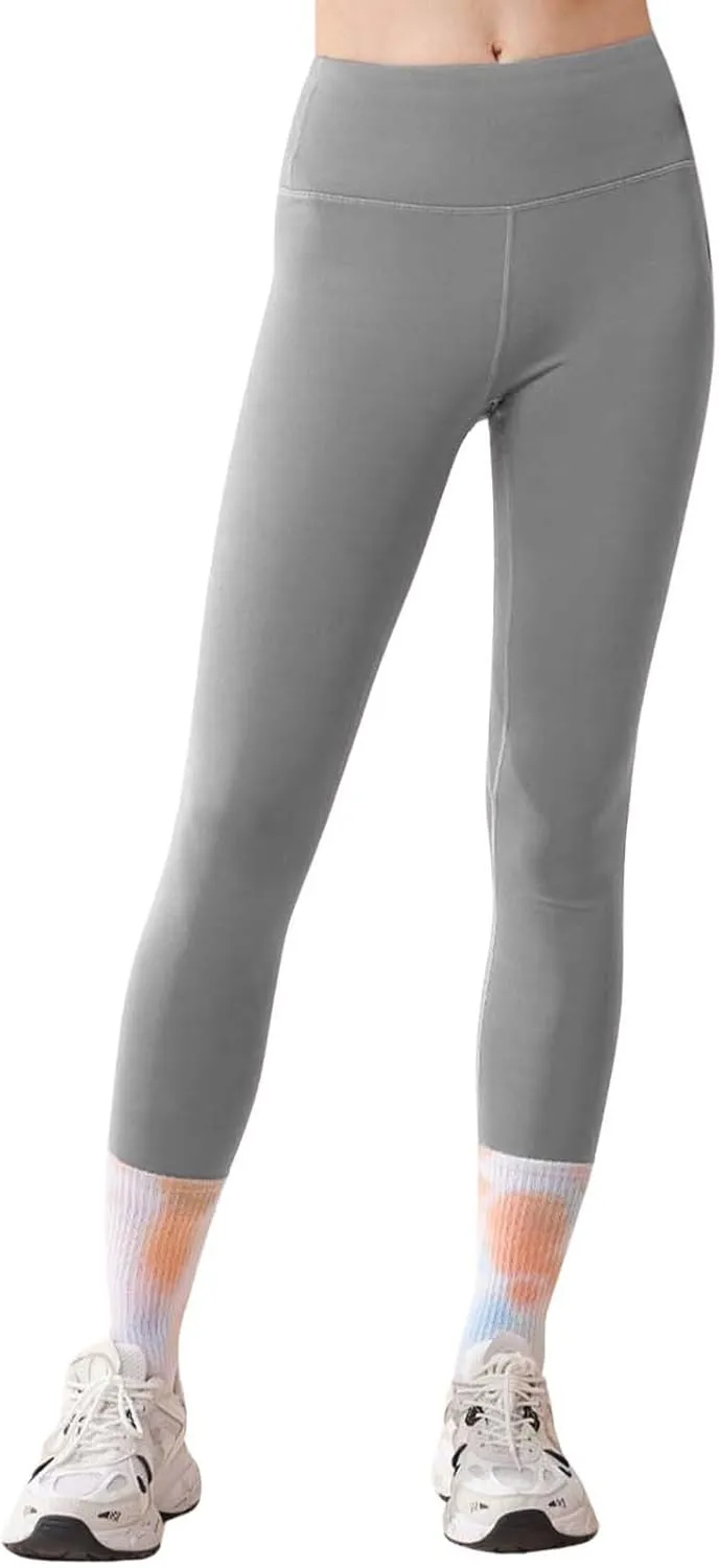 High Waist Compression Soft Basic Fitness Yoga Pants for Women - Tight Stretchy Activewear for Yoga, Gym,