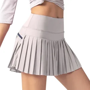 Jean Skirts for Women Women's High Waisted Running Skorts Sports Pleated Skirts Pockets Pant Skirts Pleated Skirt