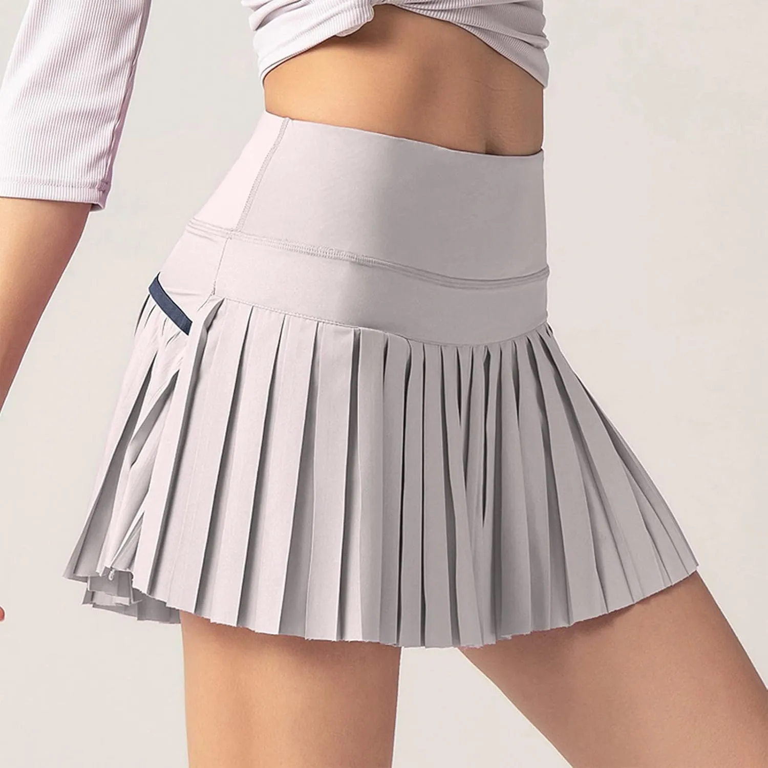Jean Skirts for Women Women's High Waisted Running Skorts Sports Pleated Skirts Pockets Pant Skirts Pleated Skirt