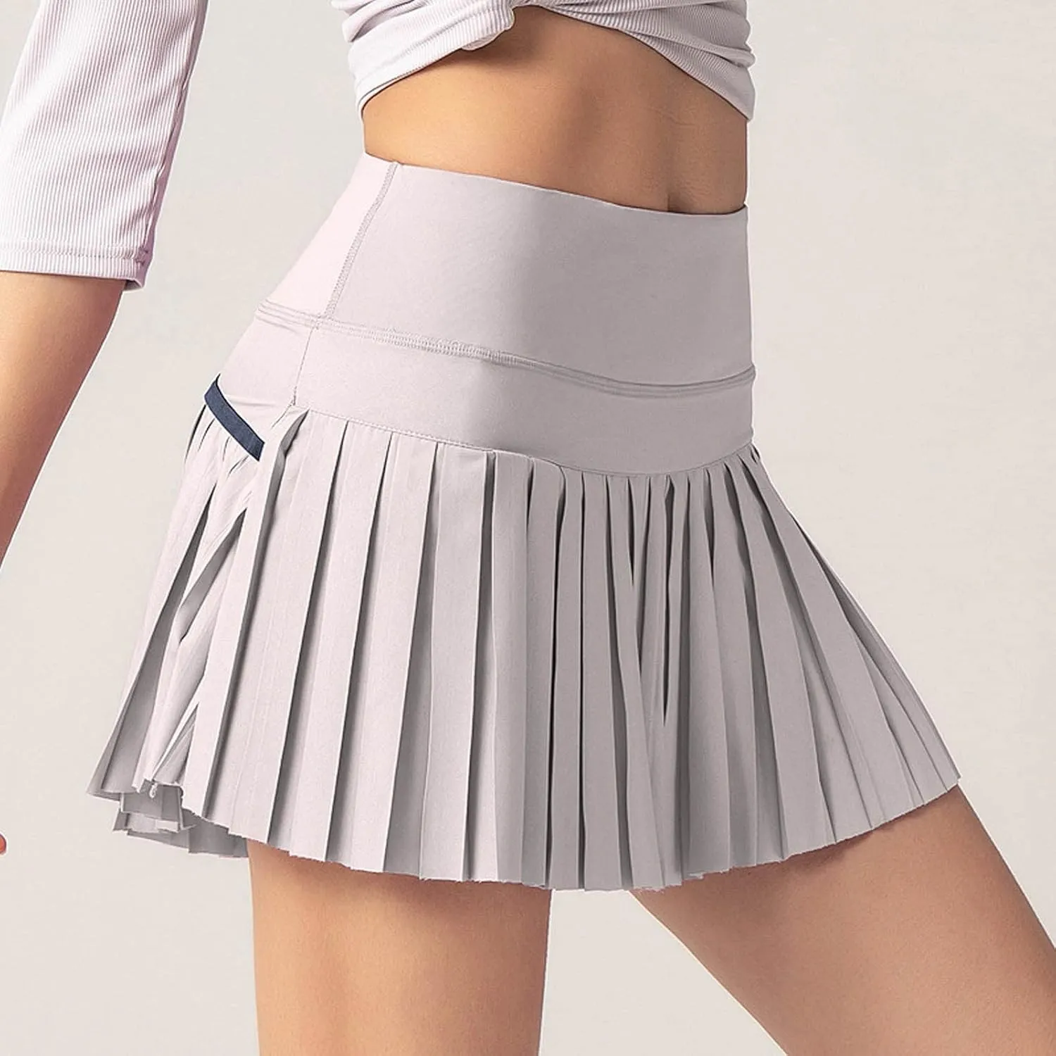 Jean Skirts for Women Women's High Waisted Running Skorts Sports Pleated Skirts Pockets Pant Skirts Pleated Skirt